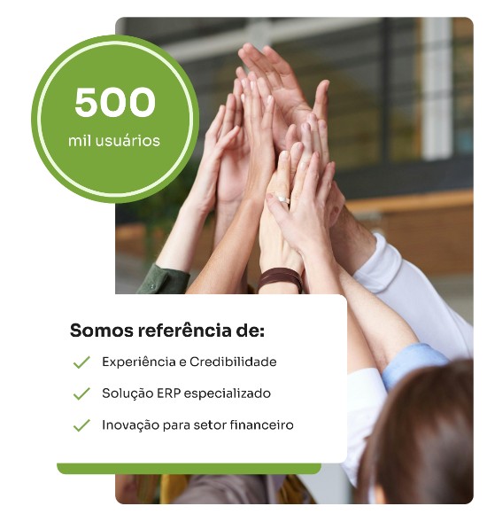Time comemorando resultados — Fáciltech, referência em soluções para instituições financeiras